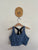 Ell & Voo blue activewear tank Sz 8-10 as new