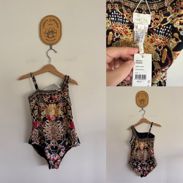 Milla by Camilla one shoulder one piece swimmers Sz 8 RRP $149 NWT