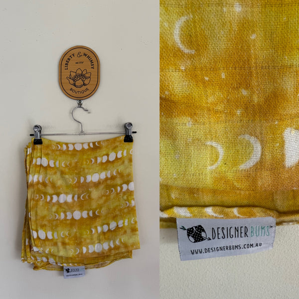 Designer Bums moons muslin swaddle EEUC