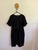 Princess Highway black cotton/linen dress Sz 12 EEUC