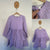 Country Road l/s lilac ruffle dress Sz 12 as new