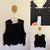 Taking Shape cotton black scallop lace knit vest Sz 16 RRP $129.99 NWT