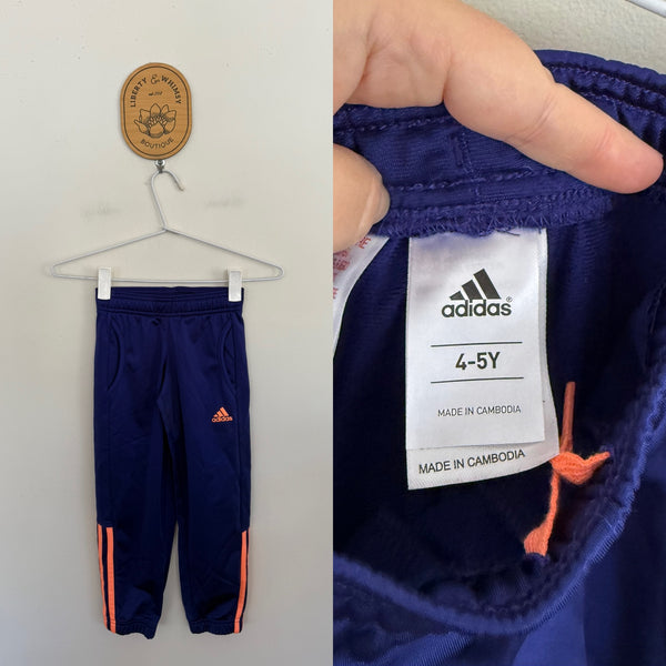 Adidas blue pants Sz 4-5 as new