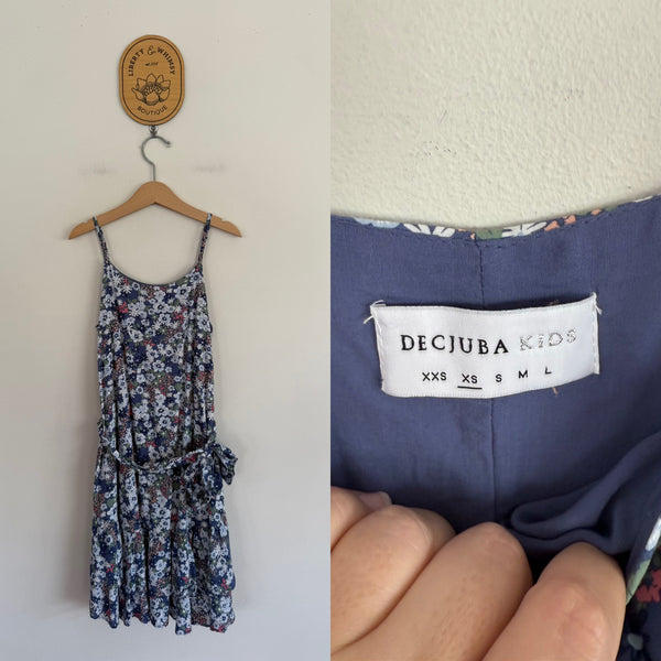 Decjuba Kids floral belted dress Sz XS (8) as new (looks unworn)