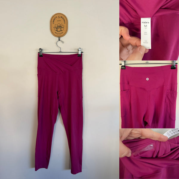 Halara purple activewear pants Sz M (girls size 12-14 equivalent) as new, however name tag peeled off