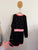 Emporio Armani Jnr l/s black knit dress Sz 14 (small fit) as new