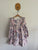 Bebe l/s floral dress Sz 7 as new/EUC