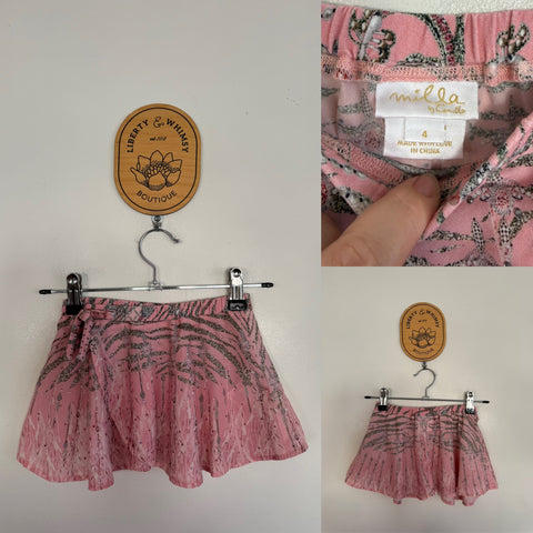 Camilla pink wrap skirt Sz 4 as new