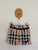 Burberry house check cuffed shorts Sz 4 EUC except waist is no longer adjustable