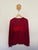 Tommy Hilfiger red knit jumper Sz L EUC worn once