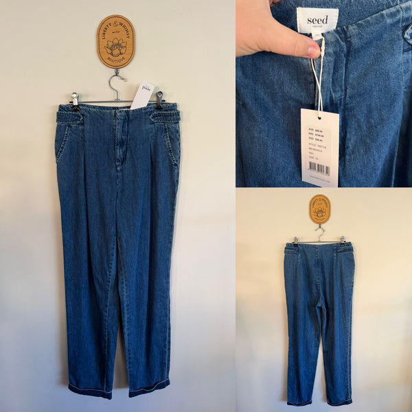 Seed mid indigo jeans Sz 10 RRP $99.95 NWT