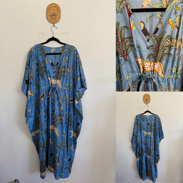 Brand unknown Safari print kaftan One Size as new