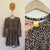 Rock Your Kid l/s leopard print waisted dress Sz 7 as new