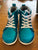 Bobux KP alley-oop peacock metallic shoes Sz 30EU, 11.5UK, 12US BNIB