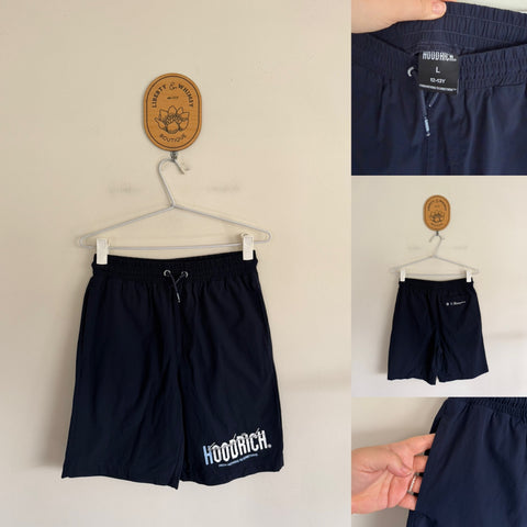 Hoodrich navy shorts Sz 12-13 NWOT