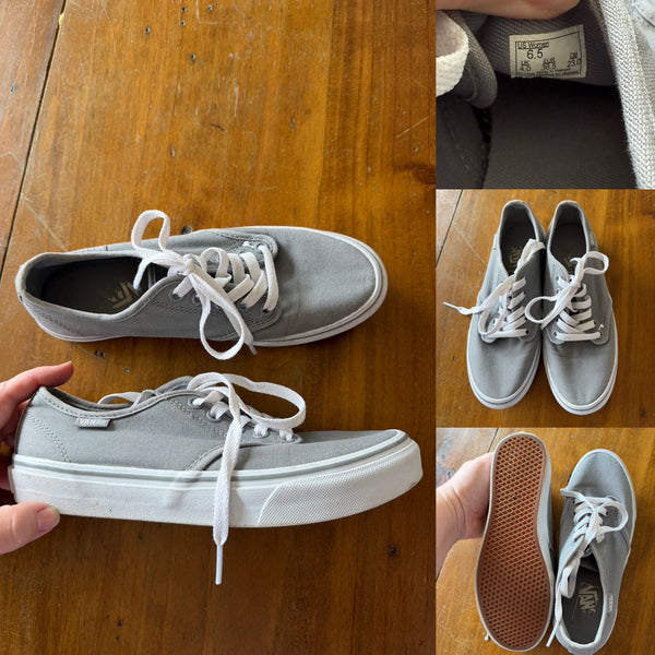 Vans grey casual shoes Sz 6.5US, 4UK, 36.5EU EUC