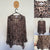 Wayne Cooper leopard print blouse Sz 16 NWOT
