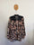 Jaase black floral crochet trim blouse Sz XL EEUC