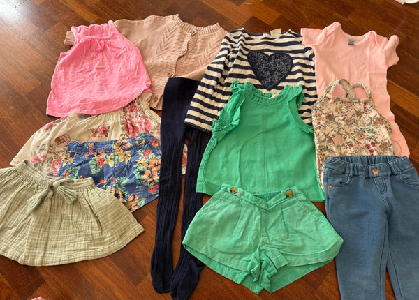 29pc bundle sizes 2 and 3 girls clothes play bundle - Jamie Kay, Seed, Country Road, Next, M&S, Milkshake, David Jones, Two Darlings etc