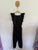 Coco & Ginger black embroidered jumpsuit Sz XS (approx 12 girls) NWOT