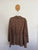 Curve by Jacqui E brown spot crossover blouse Sz 22 RRP $139.95 NWT