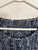 Regatta navy/white print top Sz S EUC/VGUC