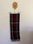 Burberry red/black/purple tartan wool scarf EEUC