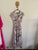 Caroline Morgan pink floral maxi dress Sz 8 as new