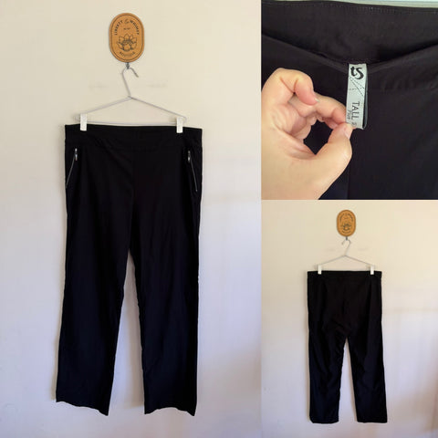 Taking Shape Tall black ponte pants Sz 18 EUC worn once