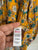 Matalan l/s mustard floral dress Sz 8 NWOT