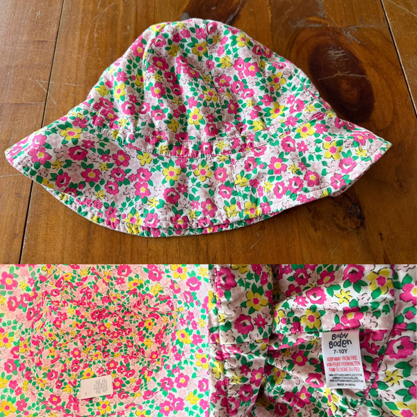 Mini Boden liberty print sun hat Age 7-10 as new