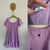 Ghanda purple ditsy floral dress Sz 7-8 NWOT