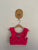 Flo Active Junior pink crop top Sz 6 as new