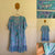 Honey + Stone aqua floral boho dress Sz XXL 18 NWOT