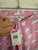 Milkshake pink bunny leggings Sz 8 NWT