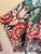 Paper Wings WOMEN’S tattoo flowers fringed poncho top Sz 12 RRP $69.95 NWT
