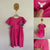 Milkshake pink flutter dress Sz 8 as new with dot on hem