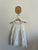 Origami white embroidered flowers dress Sz 2 NWOT