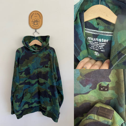 Munster green camo jumper Sz 14 EUC/VGUC