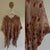 Brand unknown silk floral poncho One Size as new