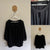 Basque black crossover top Sz 16 as new