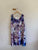 Paula & Jo Floral Silk Dress & Shawl/Cardigan Set Size 14-16 NWT