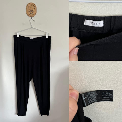 Intimo black essential pants Sz L (16-18) RRP $149.50 EUC