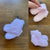 Handmade baby pink knit booties Sz 0000 NWOT