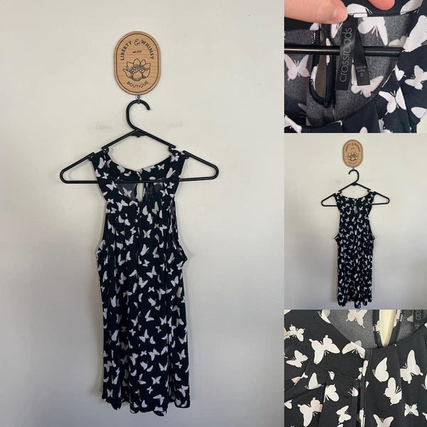 Crossroads butterfly print top Sz 8 as new