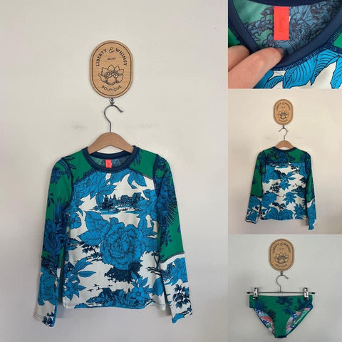 Maaji l/s 2pc swimmers set Sz 8 but slightly smaller imo, as new