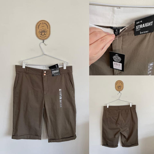 BeMe stretch shorts Sz 16 RRP $69.99 NWT