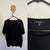 Basque s/s black knit top Sz 18 as new (washed)