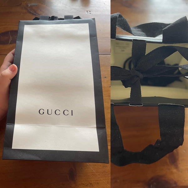 Gucci gift bag suitable for a small, longer item